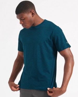 Ben Sherman Performance Stretch Marl Heather T-Shirt Navy | QYCTKG-024