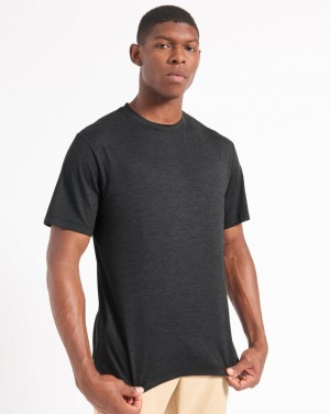 Ben Sherman Performance Stretch Marl T-Shirt Black | ETWNKG-203