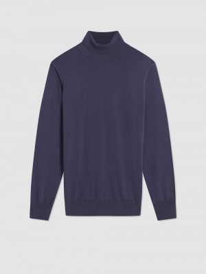 Ben Sherman Signature Roll Neck Knitwear Purple | ANZYMF-546