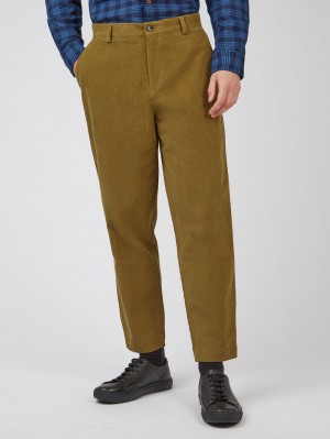 Ben Sherman Tapered Corduroy Pants Brown | WKSIDO-534