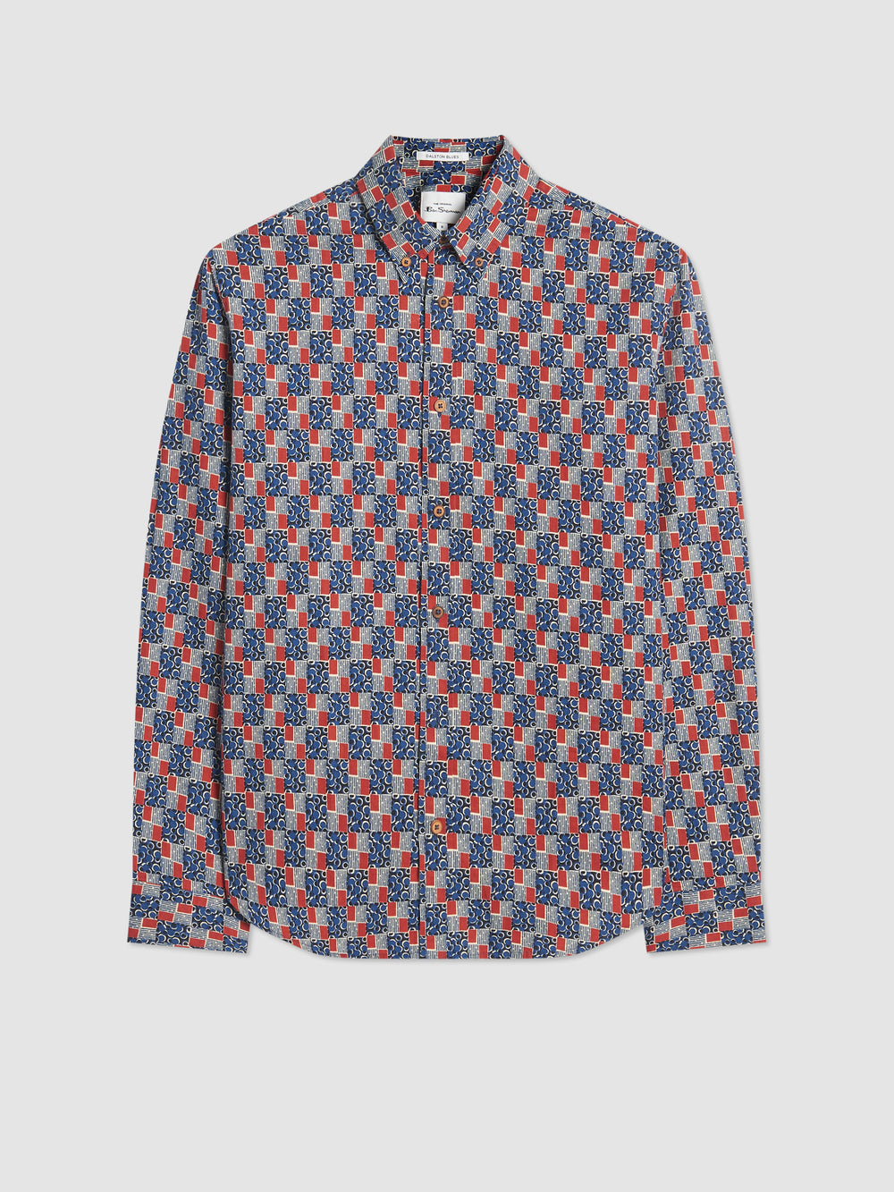 Ben Sherman 1950s Checkerboard Shirts Indigo | DJWIAU-190