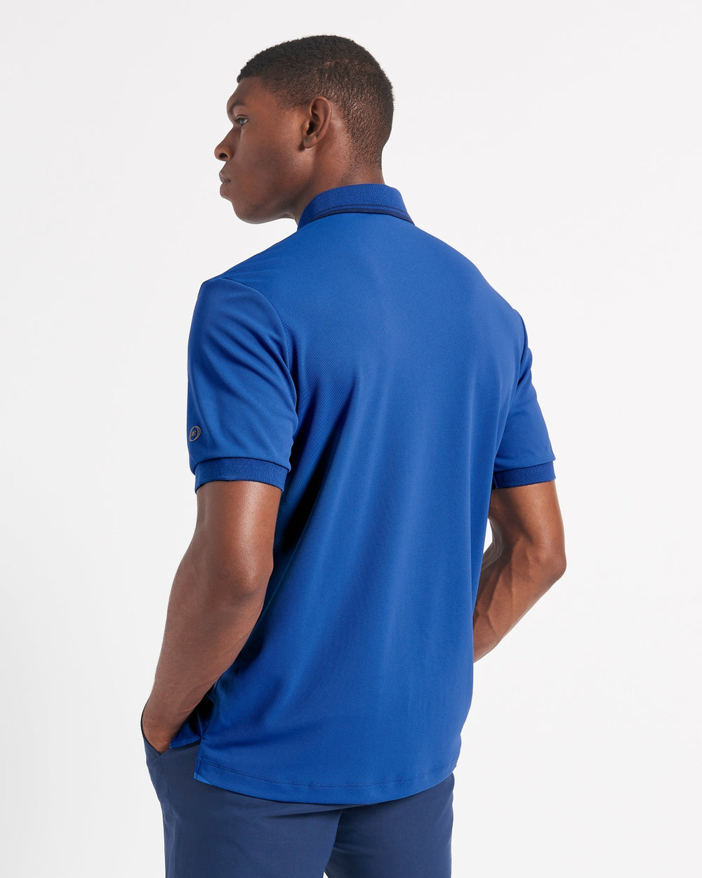 Ben Sherman 360 Motion Stretch Polo Shirts Blue / Royal | BSJGHT-280