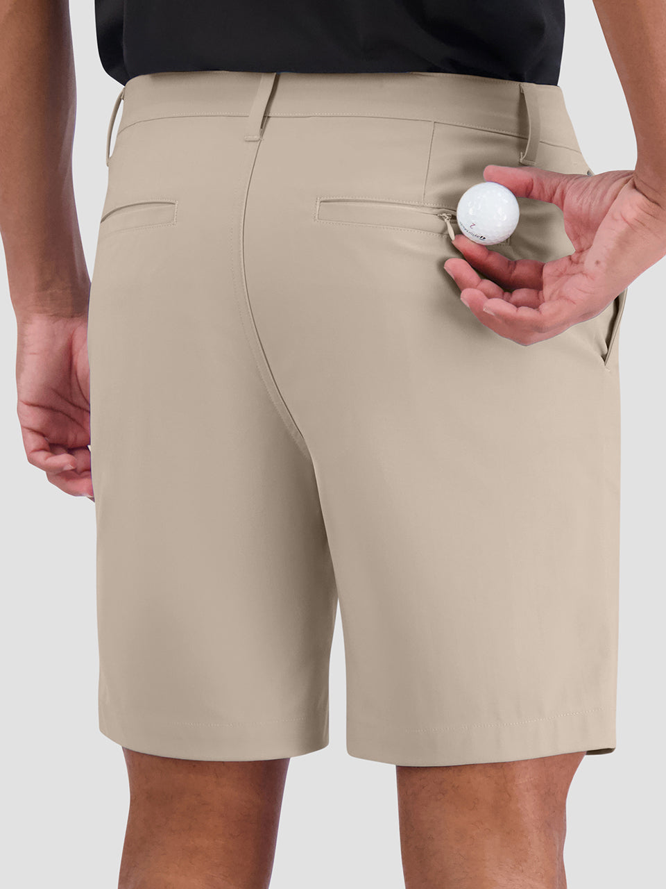 Ben Sherman 4Way Stretch Tech Shorts Khaki | CMOEWR-203