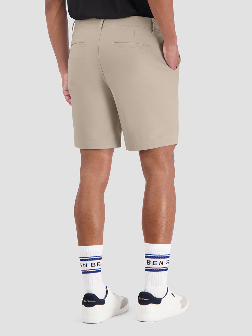 Ben Sherman 4Way Stretch Tech Shorts Khaki | CMOEWR-203