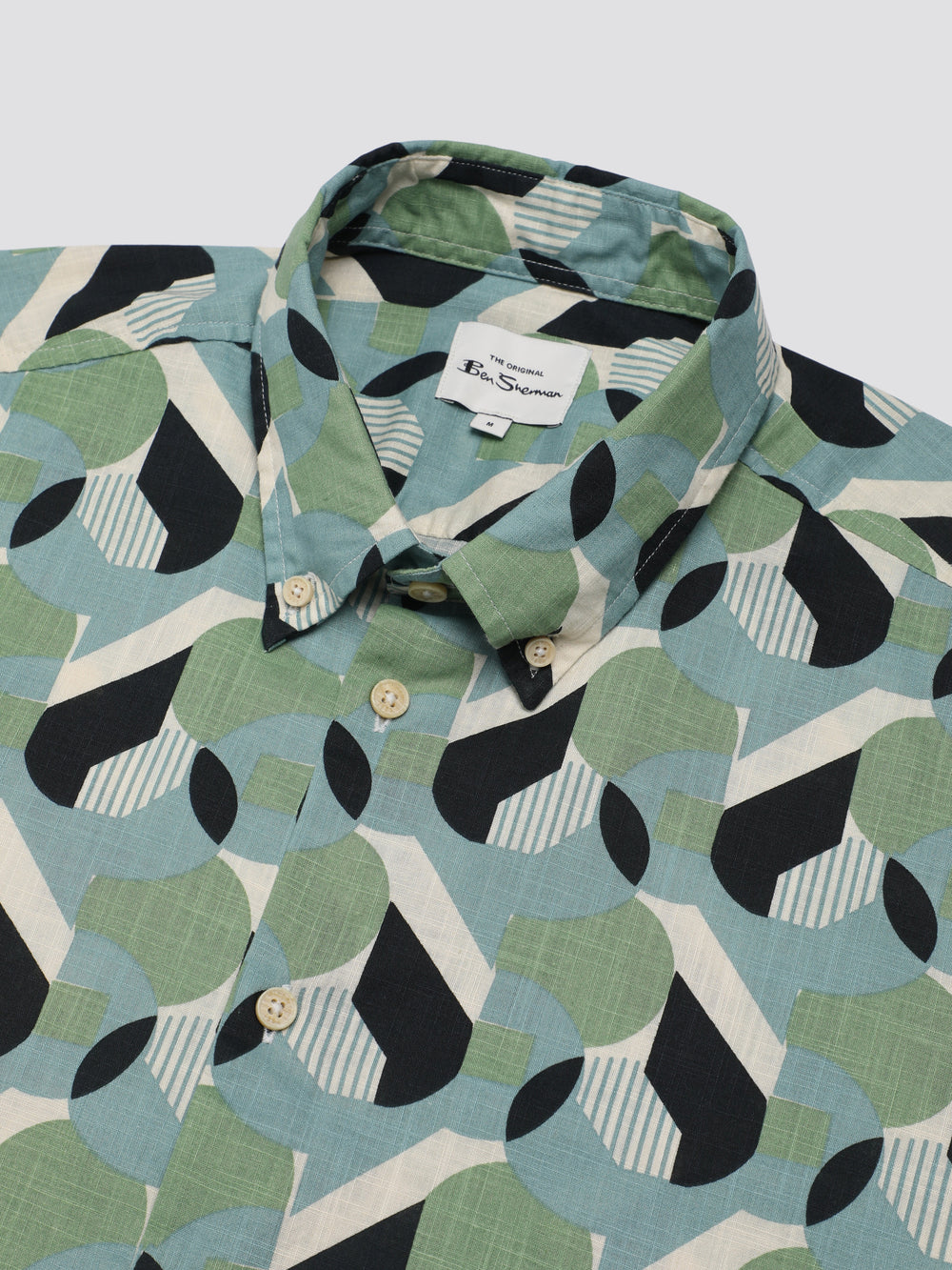 Ben Sherman Art Deco Shirts Green | KBZIAO-164