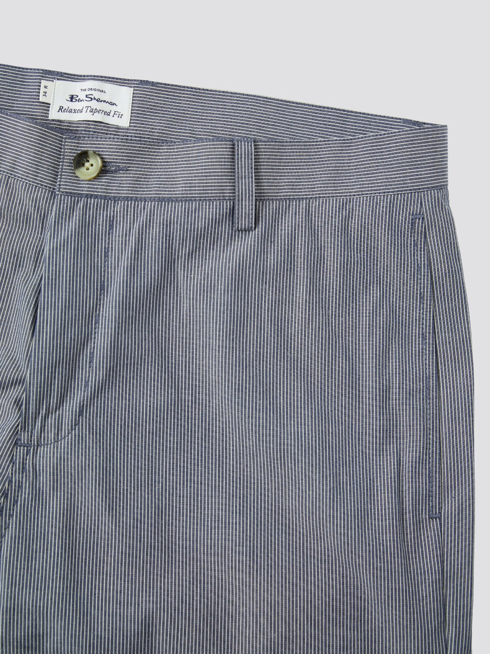 Ben Sherman B by Ben Sherman Cotton Taper Pants Blue Grey | LIHEKX-743