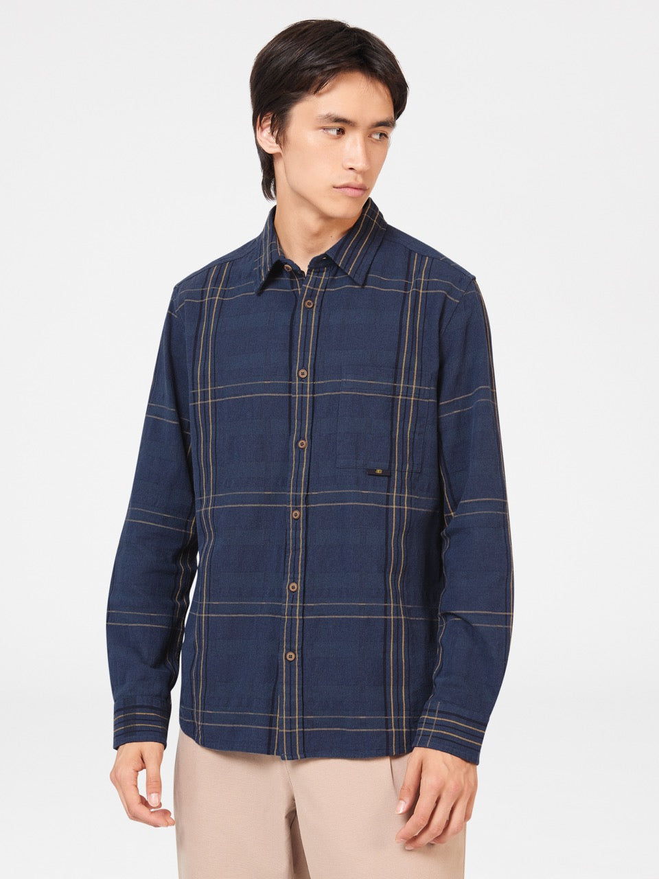 Ben Sherman B by Ben Sherman Indigo Check Shirts Indigo | ARFNDM-897