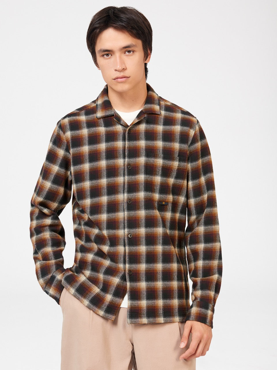 Ben Sherman B by Ben Sherman Ombre Check Shirts Brown | CTZSFG-691