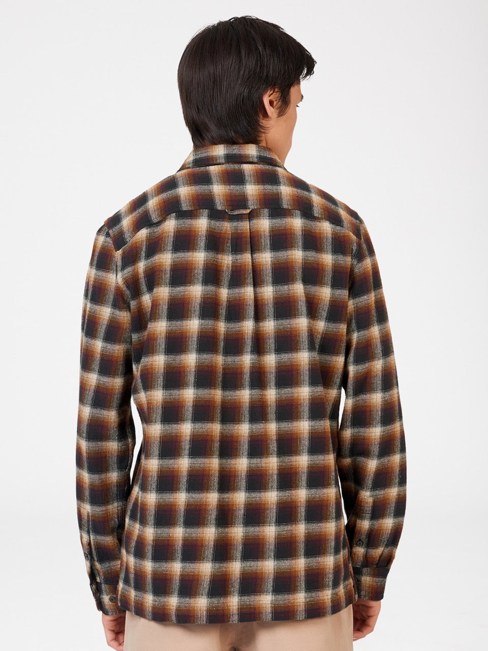 Ben Sherman B by Ben Sherman Ombre Check Shirts Brown | CTZSFG-691