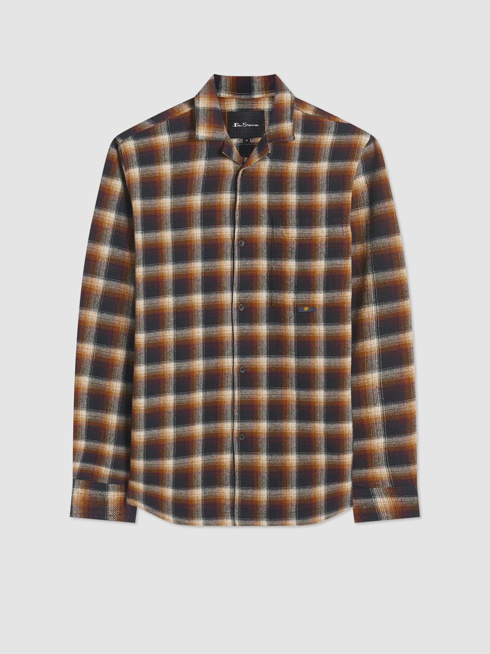 Ben Sherman B by Ben Sherman Ombre Check Shirts Brown | FTCKZA-098