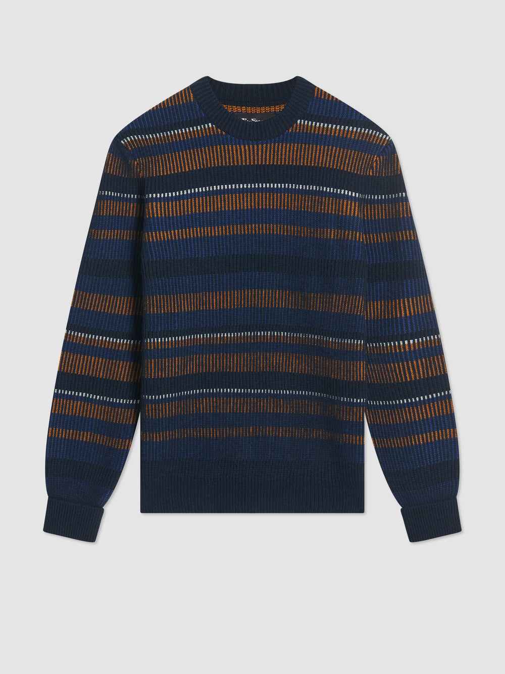 Ben Sherman B by Ben Sherman Stripe Knitwear Navy | ATJWSU-198