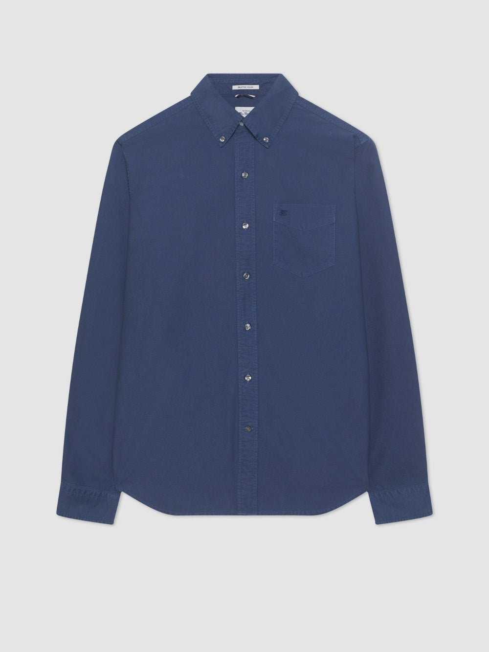 Ben Sherman Beatnik Oxford Garment Dye Shirts Indigo | XYNOCW-914