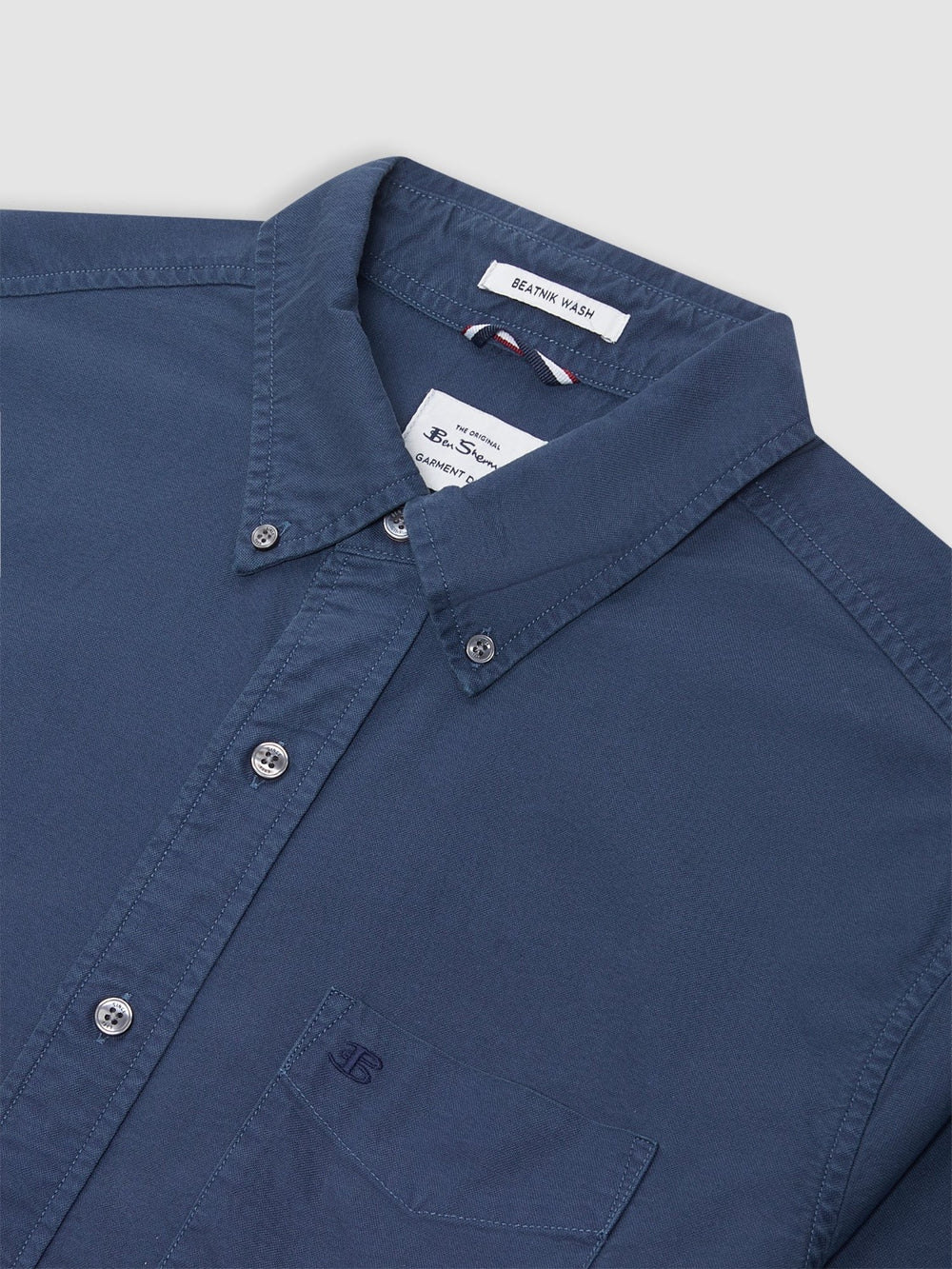 Ben Sherman Beatnik Oxford Garment Dye Shirts Indigo | XYNOCW-914