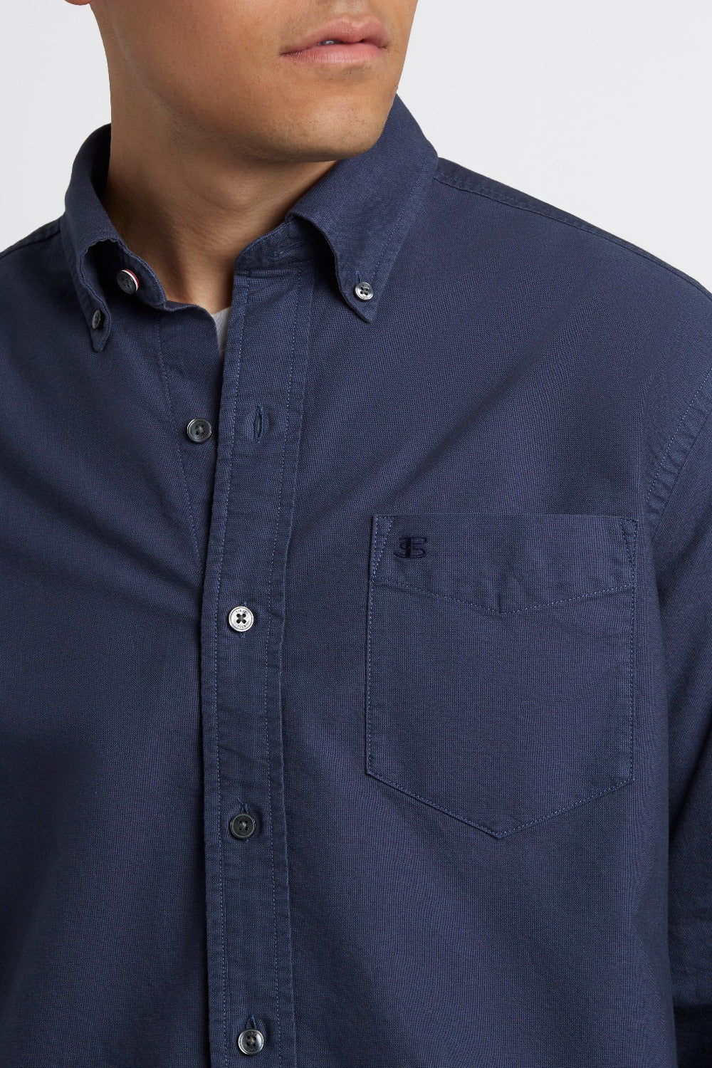 Ben Sherman Beatnik Oxford Garment Dye Shirts Indigo | XYNOCW-914