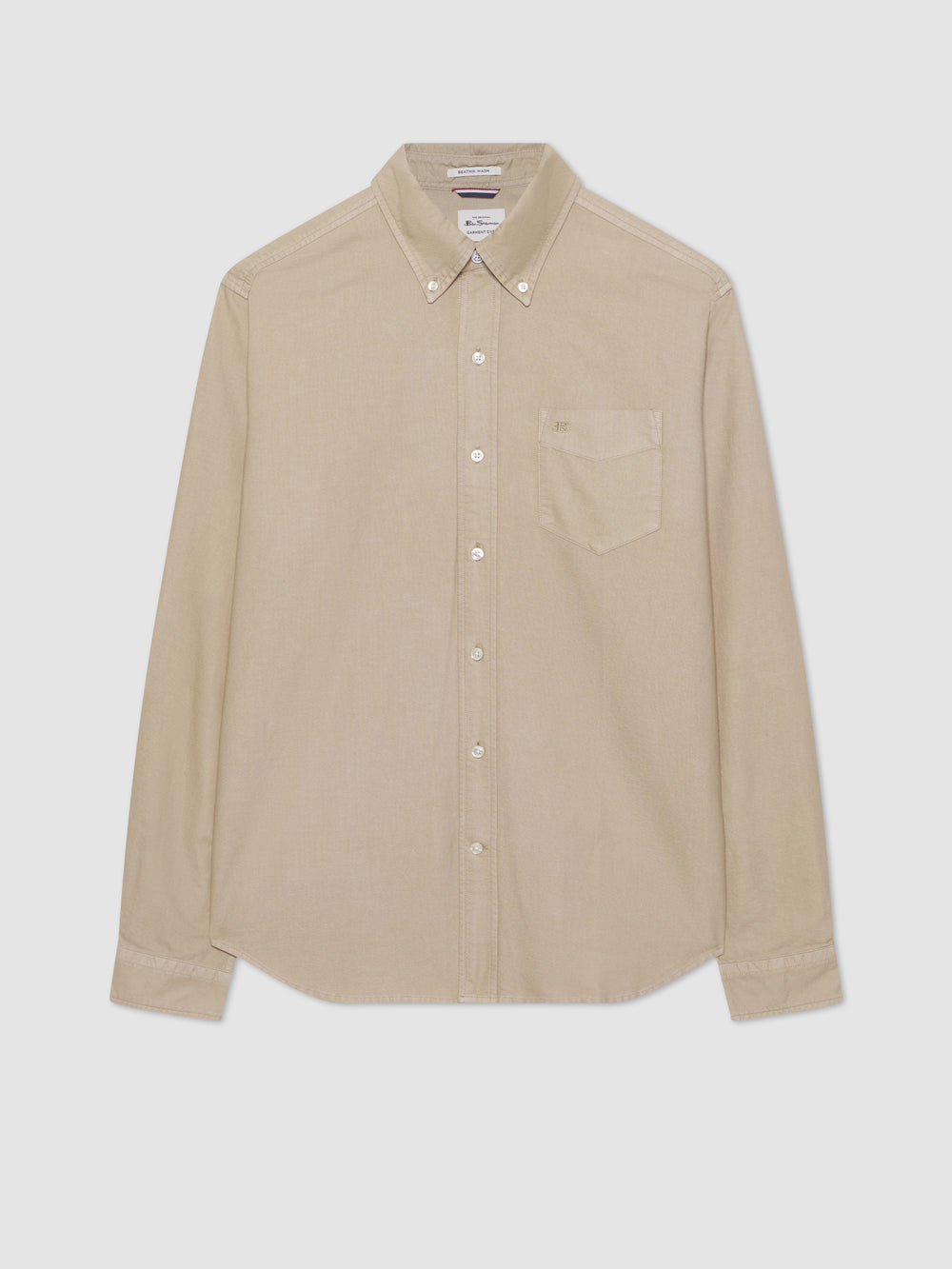 Ben Sherman Beatnik Oxford Garment Dye Shirts Grey | OMAFTC-137