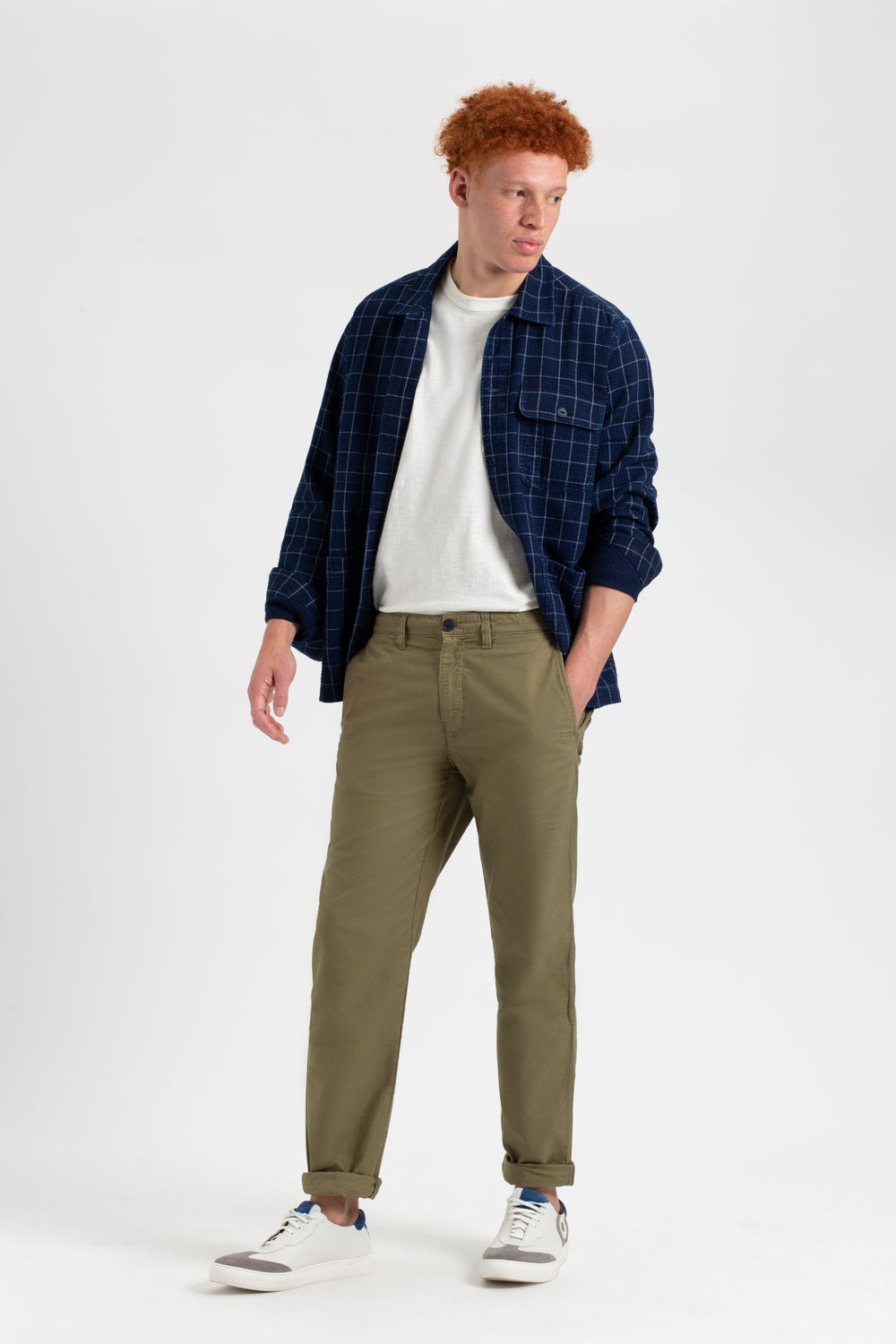 Ben Sherman Beatnik Oxford Slim Taper Garment Dye Chino Pants Light Olive | NVWETO-680