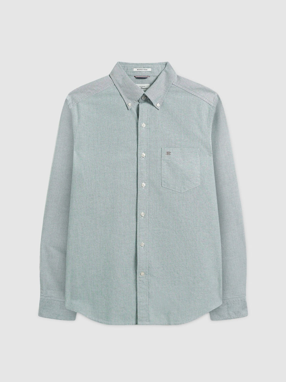 Ben Sherman Beatnik Wash Long-Sleeve Shirts Green | GQZDIC-457