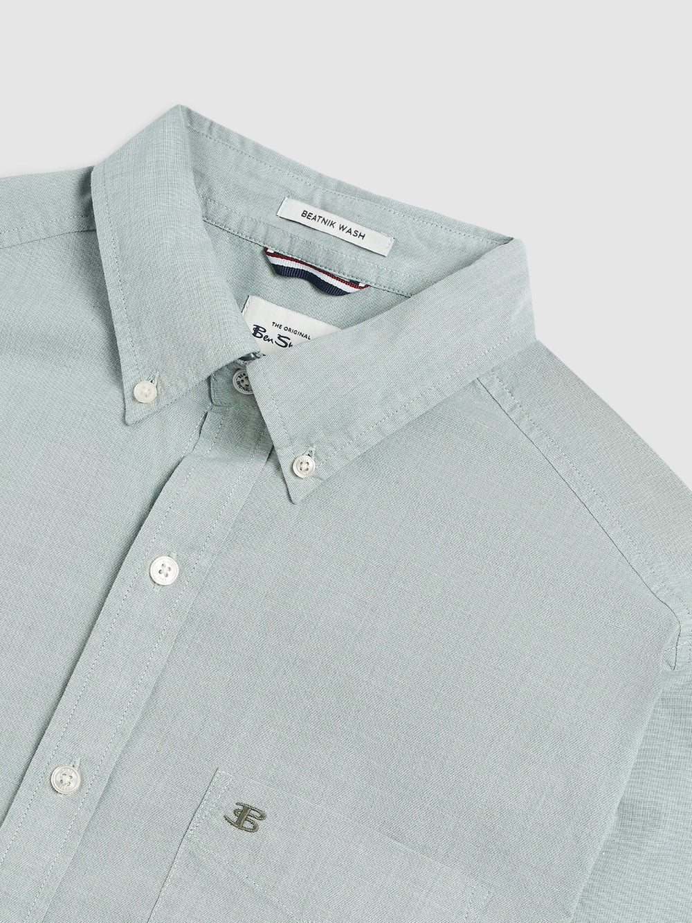 Ben Sherman Beatnik Wash Long-Sleeve Shirts Green | GQZDIC-457