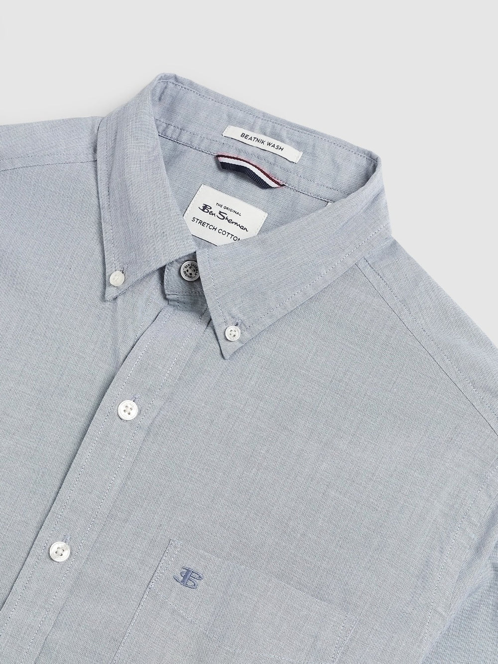 Ben Sherman Beatnik Wash Long-Sleeve Shirts Navy | OWCVRU-760