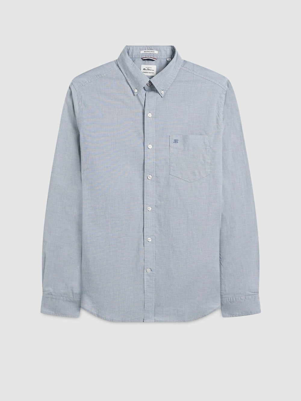 Ben Sherman Beatnik Wash Long-Sleeve Shirts Navy | OWCVRU-760