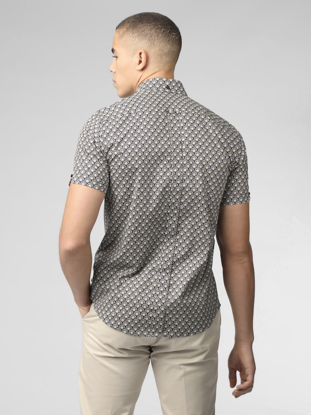 Ben Sherman Block Geo Shirts Grey | JOATMV-142