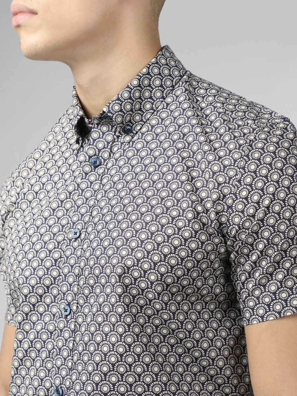 Ben Sherman Block Geo Shirts Grey | JOATMV-142