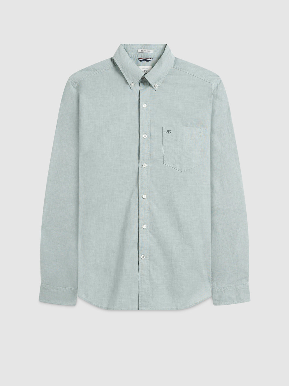 Ben Sherman Brighton Oxford Organic Green Shirts Green | IQGWST-143