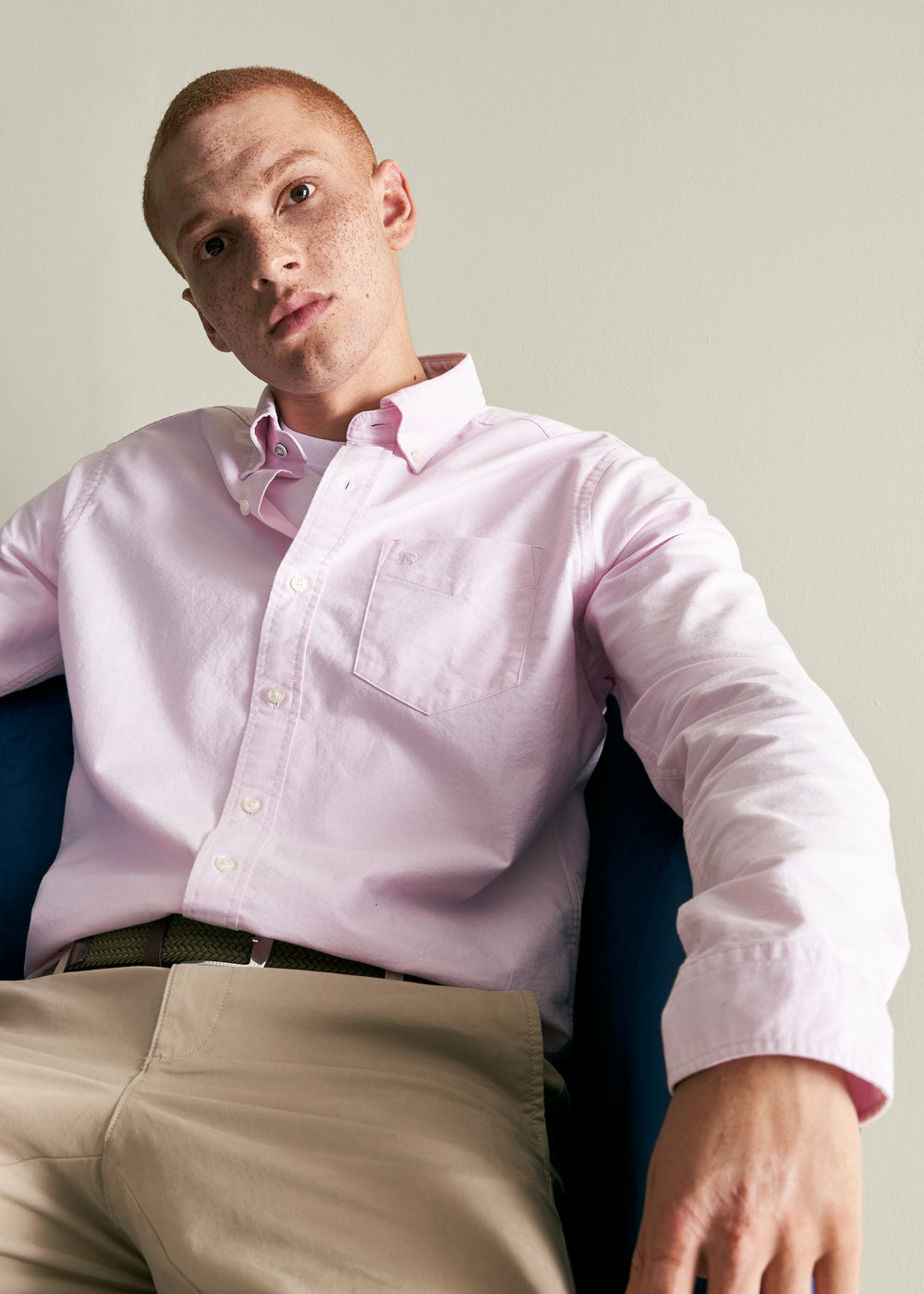 Ben Sherman Brighton Oxford Organic Shirts Pink | OHXYQM-978