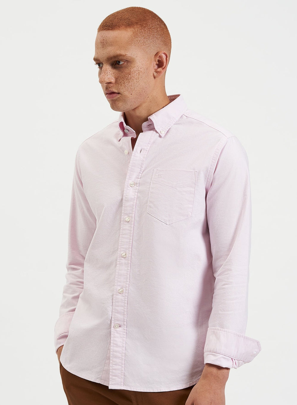 Ben Sherman Brighton Oxford Organic Shirts Pink | OHXYQM-978