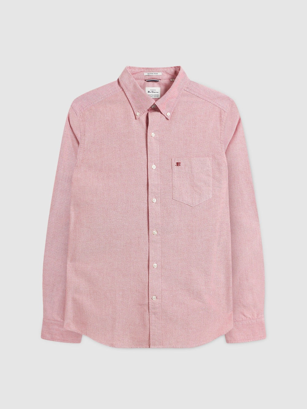 Ben Sherman Brighton Oxford Organic Shirts Light Red | SVHBEA-756