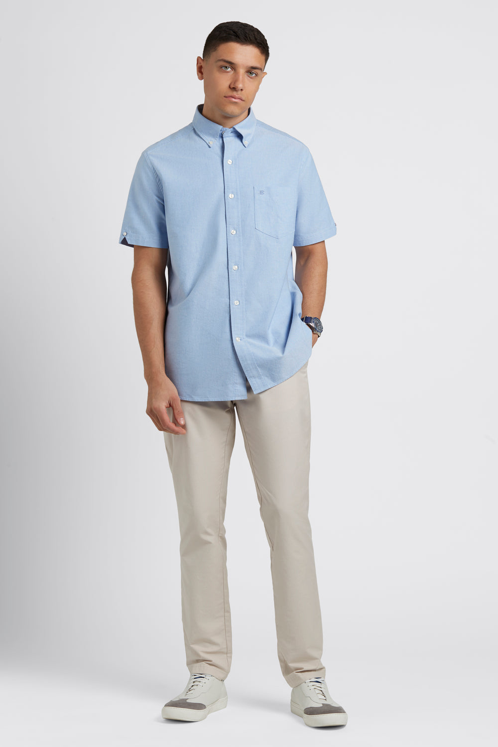 Ben Sherman Brighton Oxford Organic Shirts Blue | ZPCSRW-325