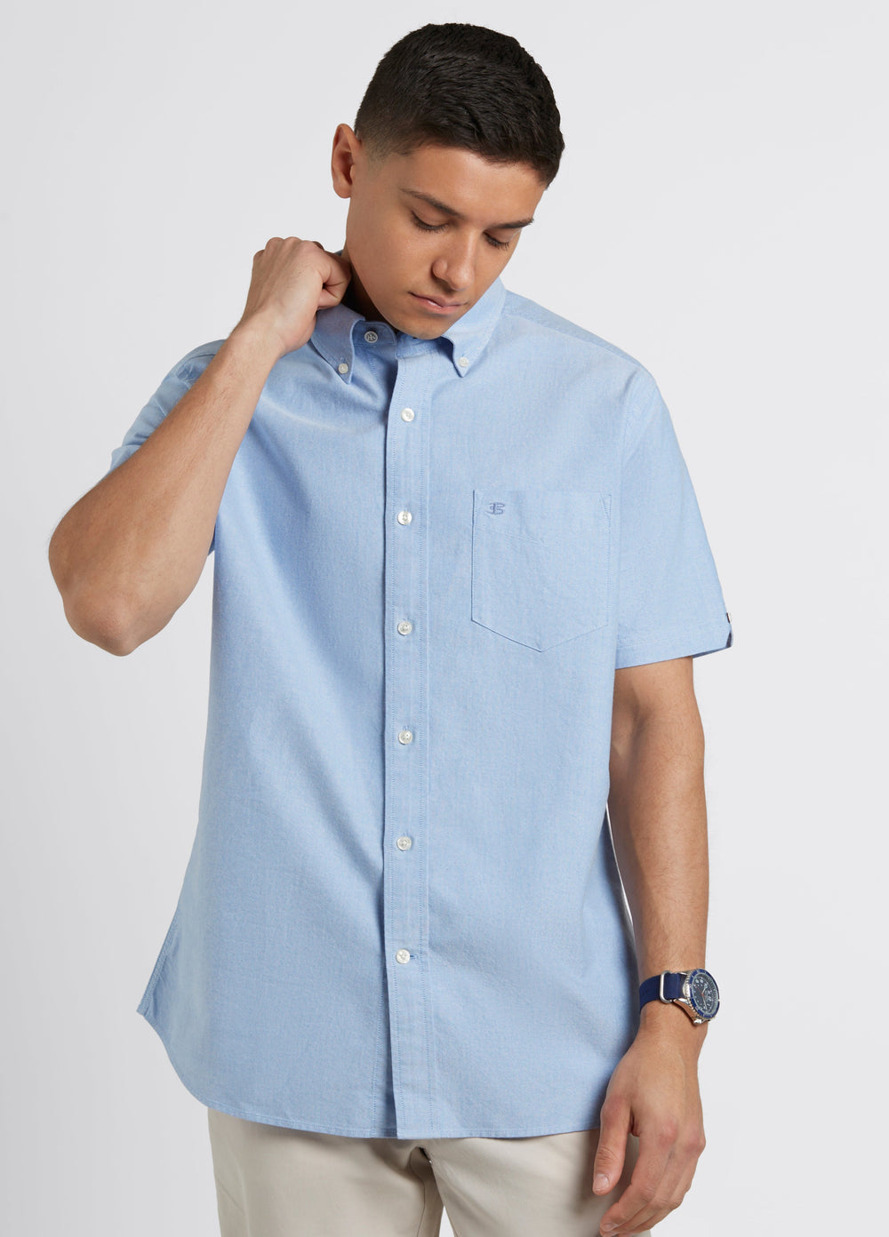 Ben Sherman Brighton Oxford Organic Shirts Blue | ZPCSRW-325