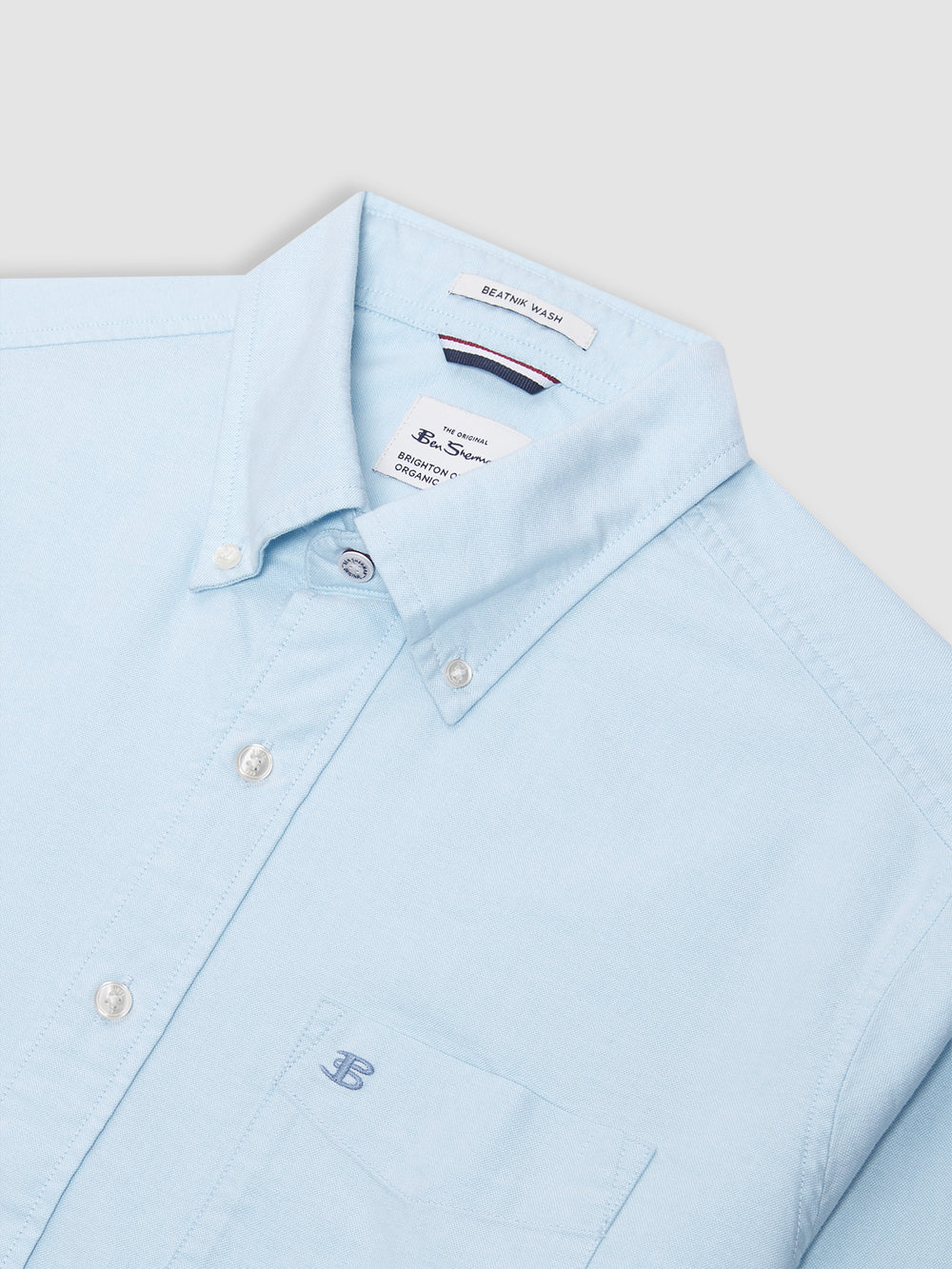 Ben Sherman Brighton Oxford Organic Shirts Blue | UOZANH-690