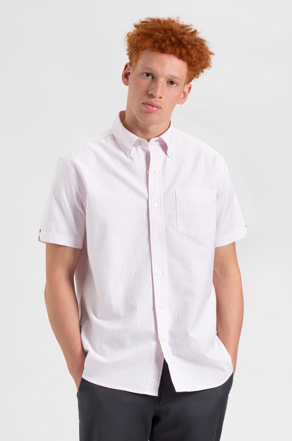 Ben Sherman Brighton Oxford Shirts Pink Stripes | KELCMU-430