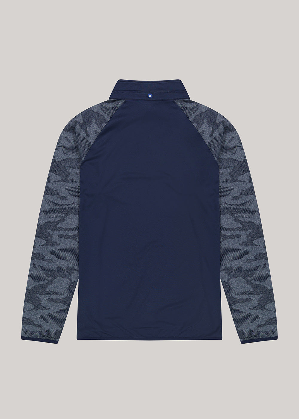 Ben Sherman Camo Jacq. Sleeve Quarter Zip Jackets Navy | DULWIA-168