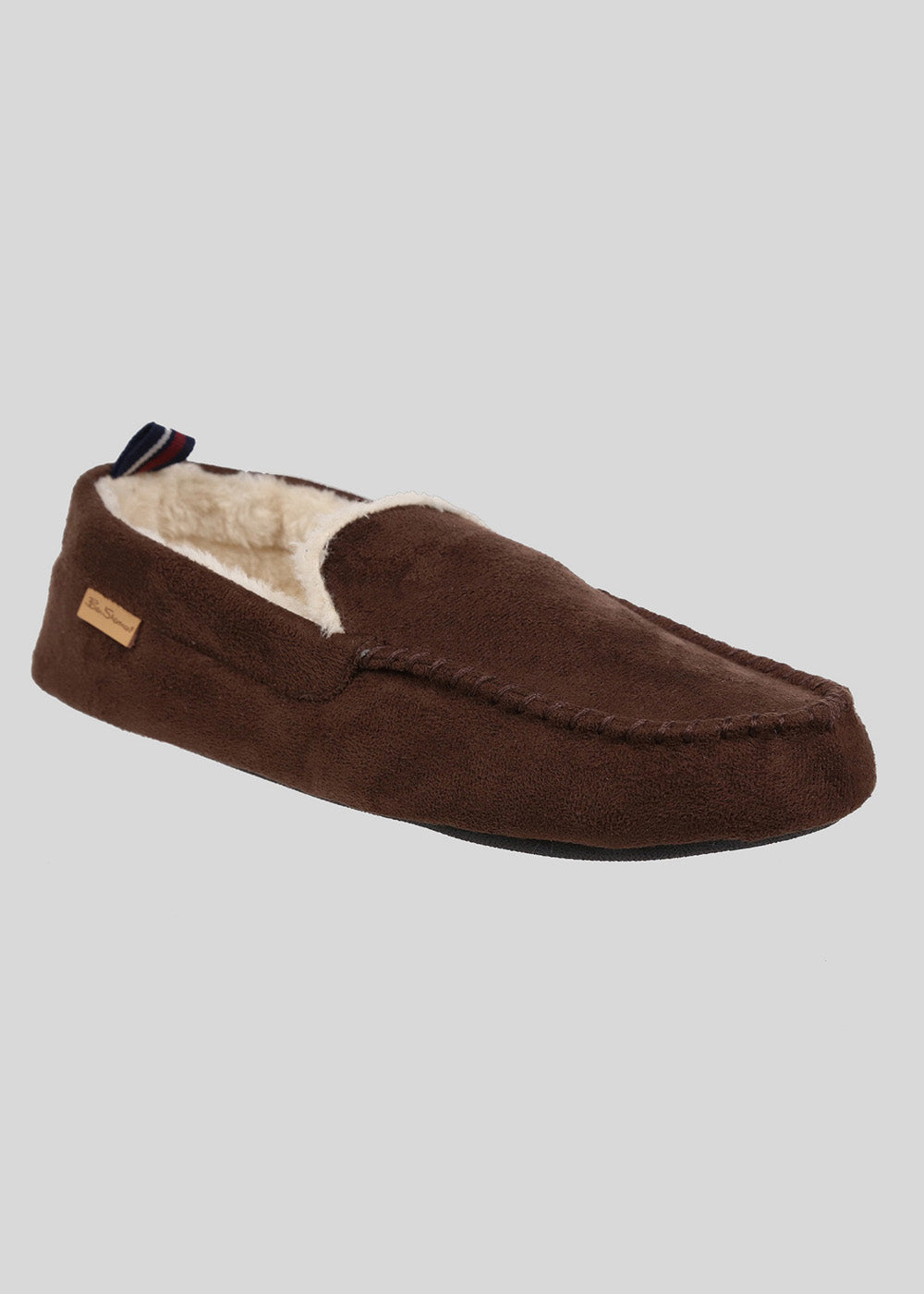 Ben Sherman Casa Cartegena Moccasin Slipper Brown | GOFXUM-652