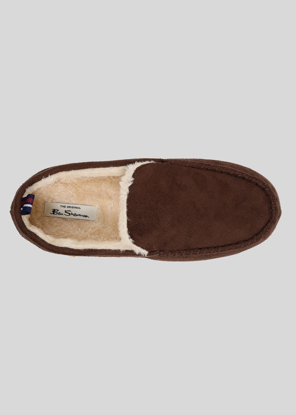 Ben Sherman Casa Cartegena Moccasin Slipper Brown | GOFXUM-652