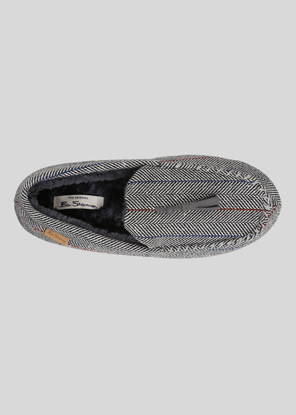 Ben Sherman Cliveden House Moccasin Slipper Grey | RWUXGQ-271