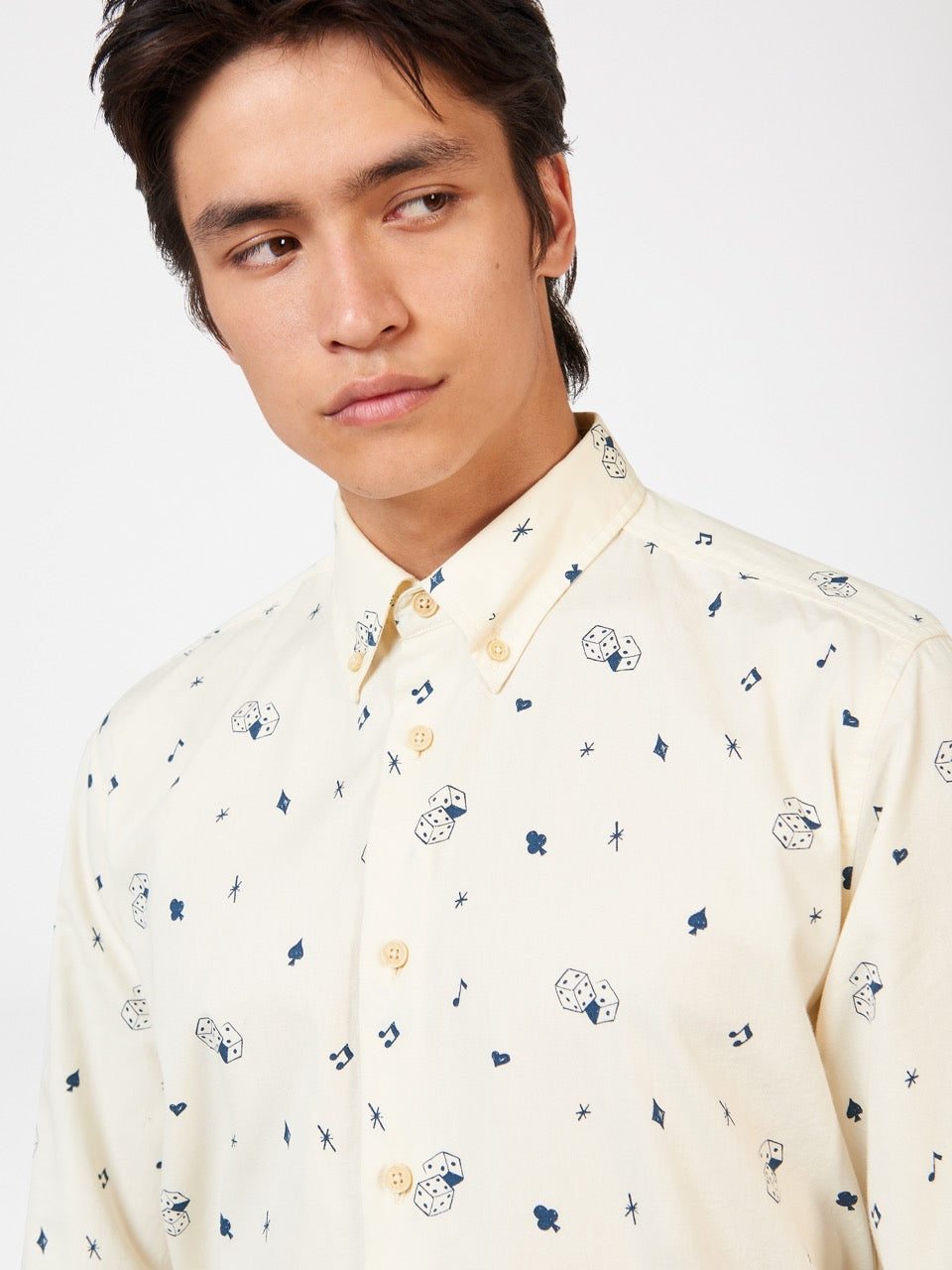 Ben Sherman Conversational Icon Shirts White | LPNVAI-092