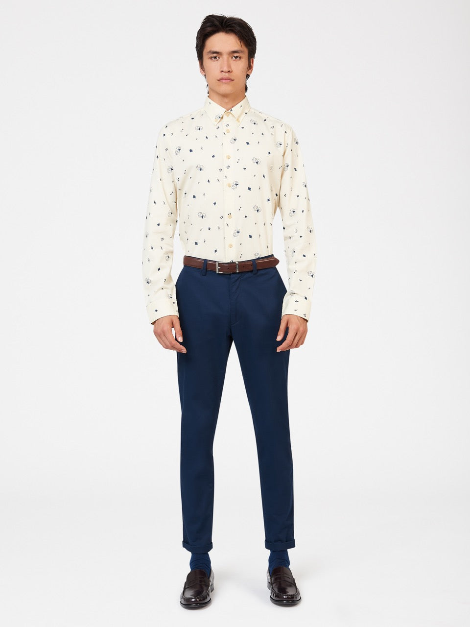 Ben Sherman Conversational Icon Shirts White | LPNVAI-092