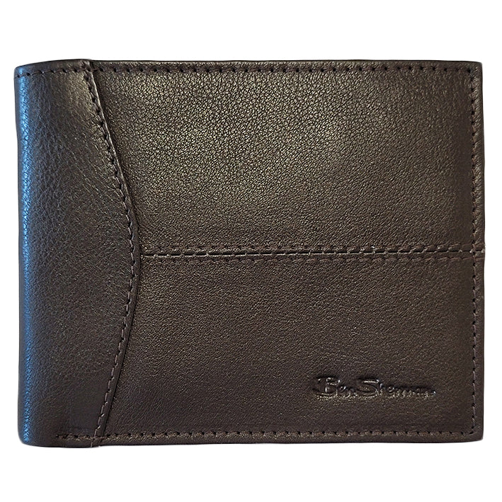 Ben Sherman Cooke Bill Fold Leather Wallets Brown | FSUXQJ-260