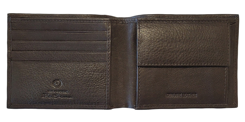 Ben Sherman Cooke Bill Fold Leather Wallets Brown | FSUXQJ-260