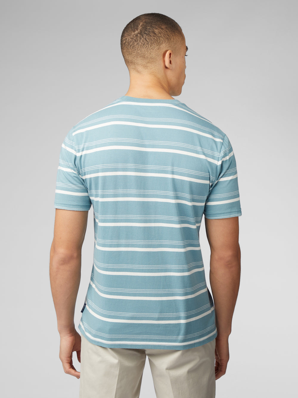 Ben Sherman Fine Stripe T-Shirt Blue | KQTDBL-924