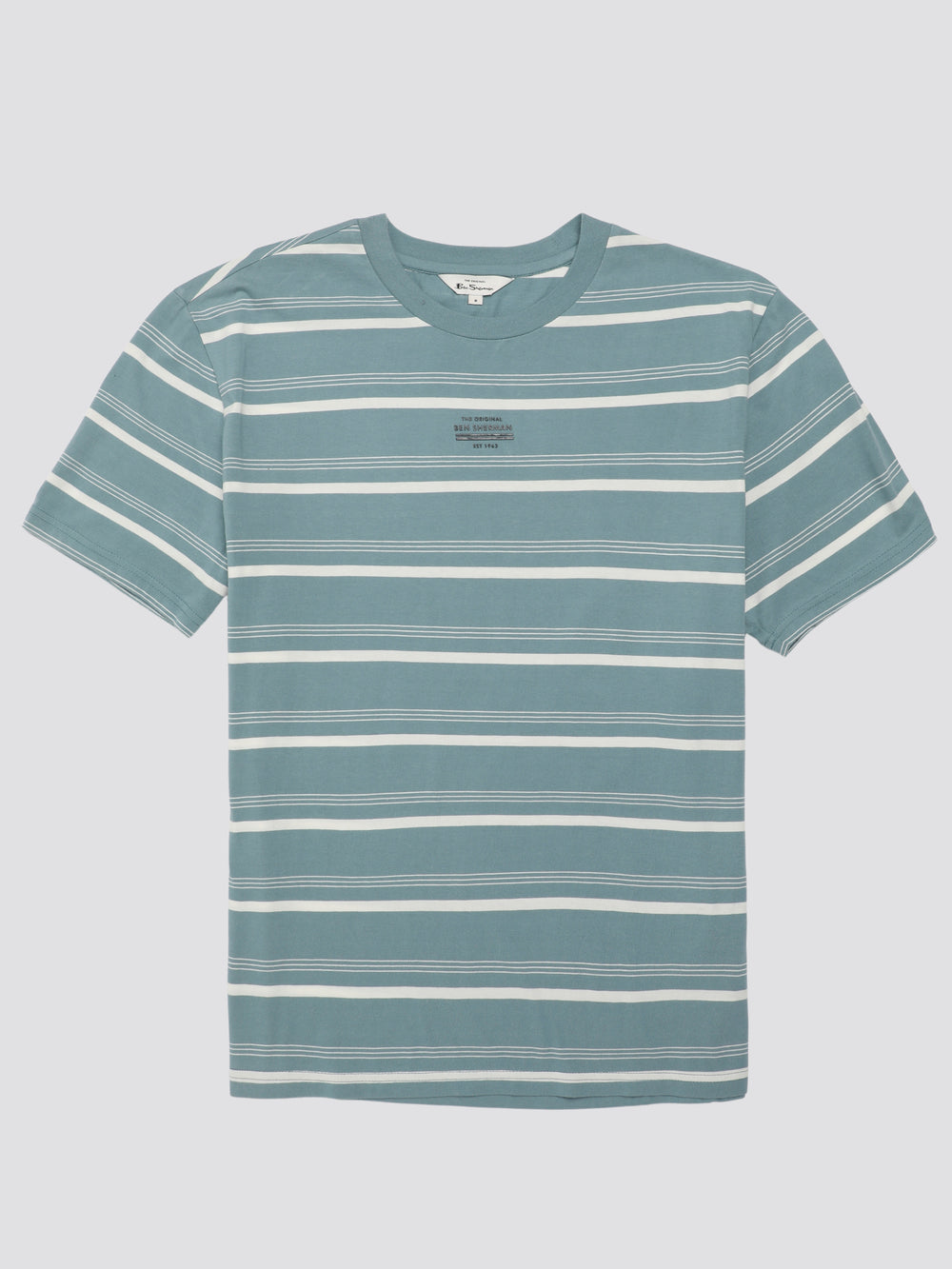 Ben Sherman Fine Stripe T-Shirt Blue | KQTDBL-924