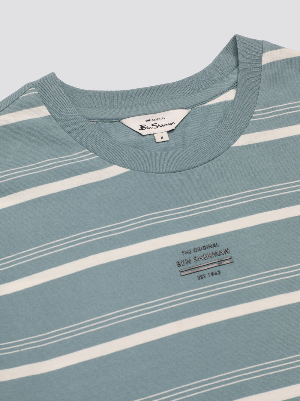 Ben Sherman Fine Stripe T-Shirt Blue | KQTDBL-924