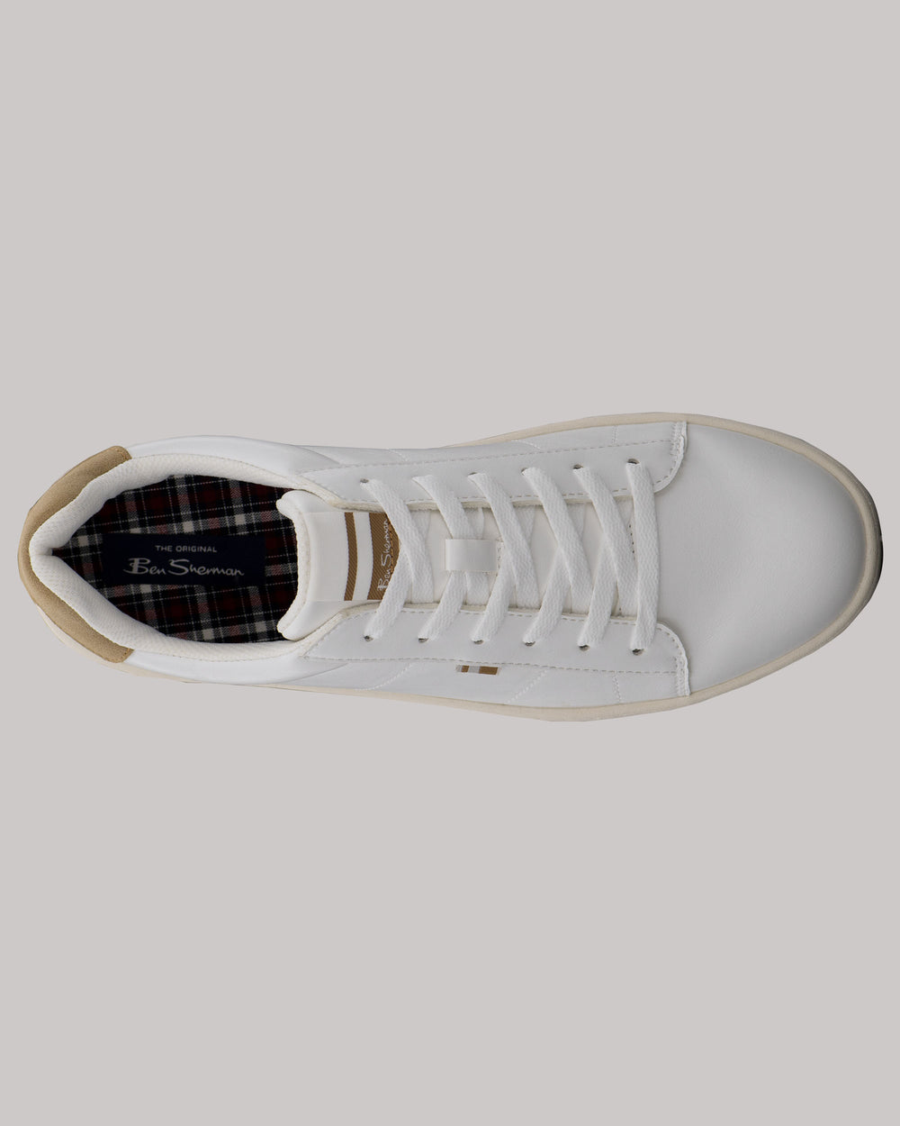 Ben Sherman Hampton Sneakers White / Brown | GSERJH-360