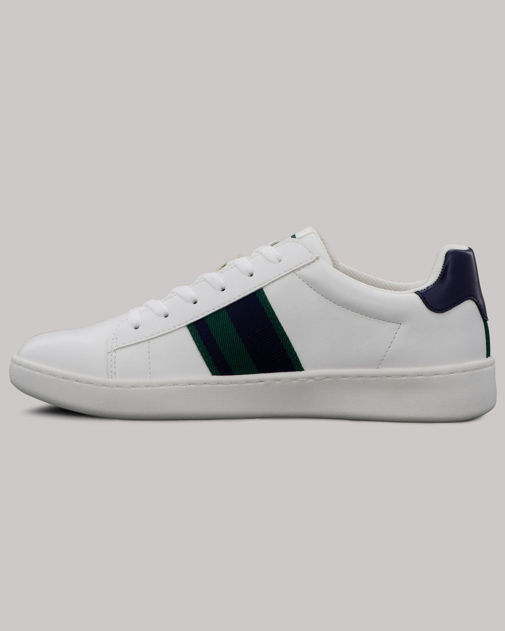 Ben Sherman Hampton Stripe Sneakers White / Navy / Green | GDOVZL-076