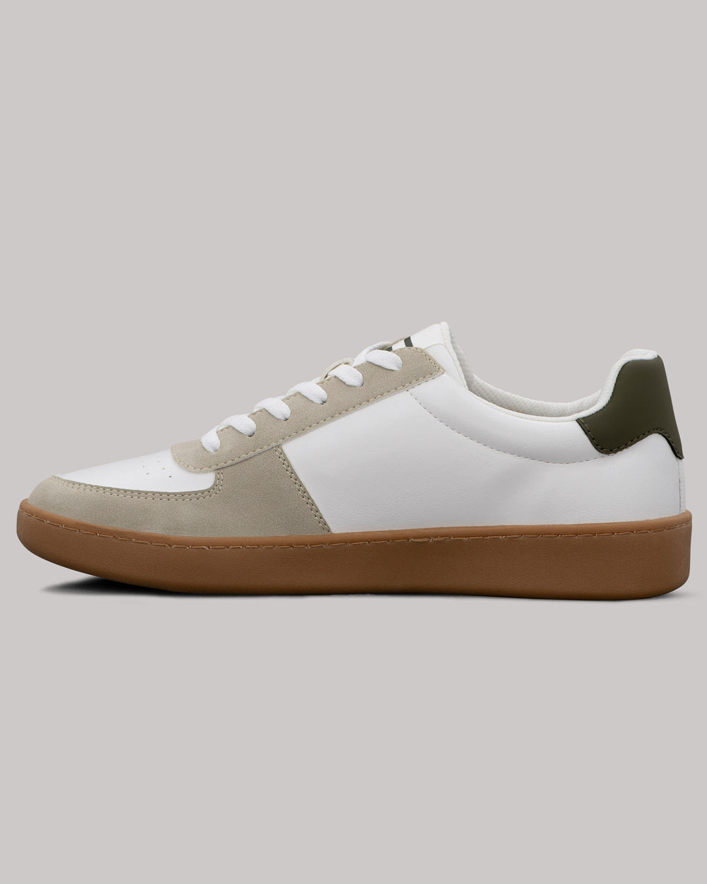 Ben Sherman Hyde Olive Stripe Sneakers White | BRQHGT-341