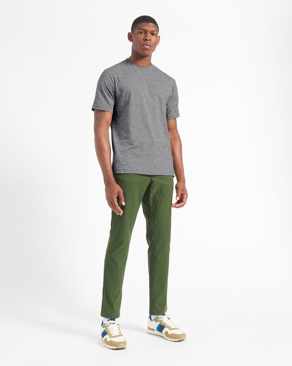 Ben Sherman Performance Stretch Marl T-Shirt Grey | WHUMED-107