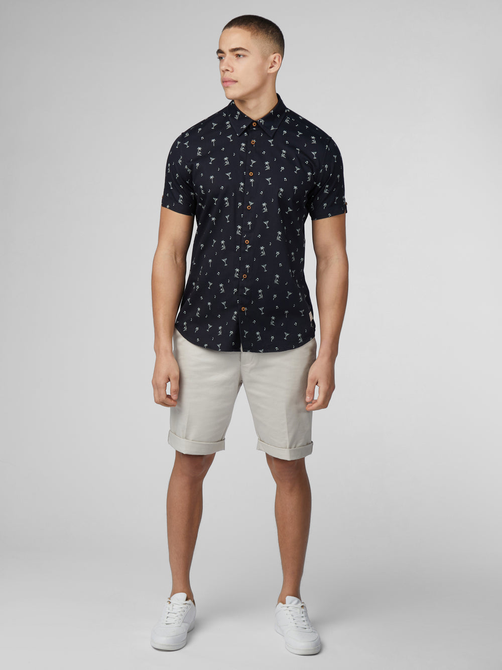 Ben Sherman Scattered Shirts Black | ELMRPC-923